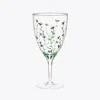 Tory Burch Jolie Fleur Water Glass, Set Of 2 In Clear