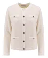 Tory Burch Kendra Cardigan In Beige