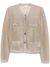 Tory Burch Kendra Cardigan In Neutrals