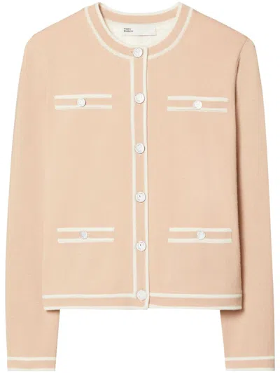 Tory Burch Kendra Cardigan In Neutrals