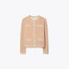 Tory Burch Kendra Cardigan In Gold