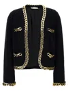 Tory Burch Kendra Chain Blazer And Suits In Black
