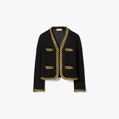TORY BURCH KENDRA CHAIN CARDIGAN