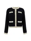 Tory Burch Sweaters In Black / French Cream