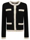Tory Burch Sweaters In Black/french Cream