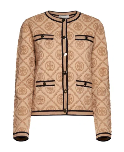 Tory Burch Kendra Double T-embossed Cardigan