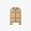 Tory Burch Kendra Embossed Cardigan