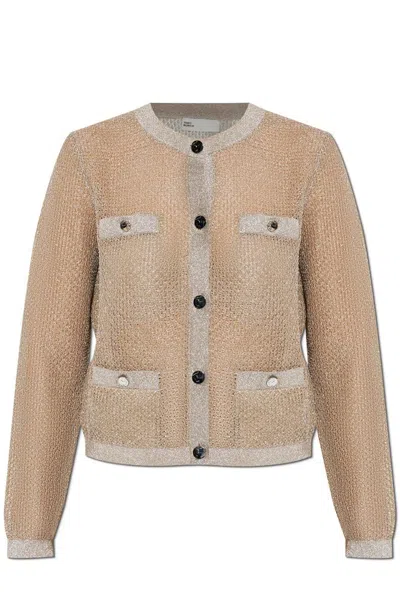 Tory Burch Kendra Cardigan In Beige