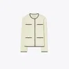 Tory Burch Kendra Buttoned Detailed Cardigan In Neutral