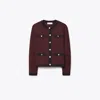 Tory Burch Kendra Wool Cardigan In Multi