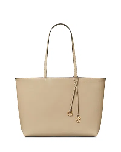 Tory Burch Key Item Leather Tote In Brown