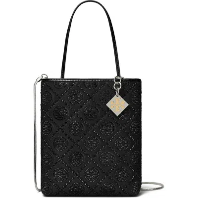 Tory Burch Key Item T Monogram Hotfix Embellished Top Handle Bag
