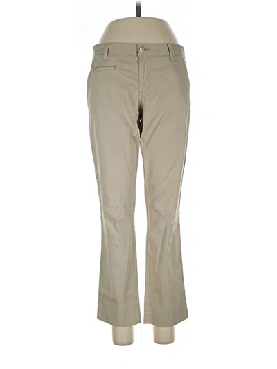 Pre-owned Tory Burch Khaki Pant In Tan