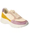 Tory Burch Kick Leather Trainer In Multi