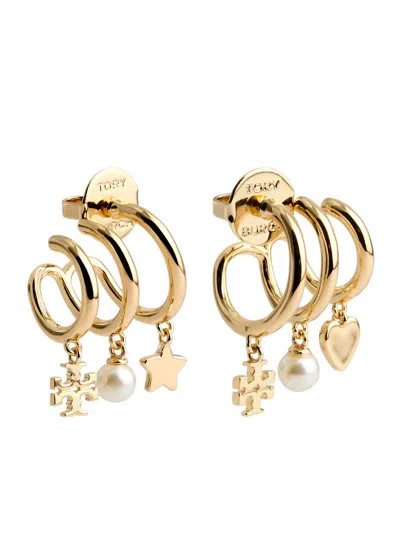 Tory Burch Kira 18kt Gold-plated Hoop Earrings