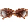 Tory Burch Kira 56mm Rectangular Sunglasses