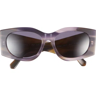 Tory Burch Kira 56mm Rectangular Sunglasses