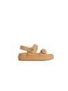 Tory Burch Kira Raffia Sandals In Neutral