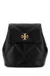 Tory Burch Black Leather Backpack In Black