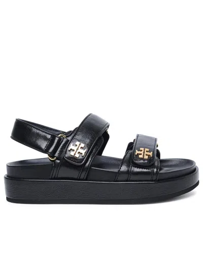 TORY BURCH TORY BURCH 'KIRA' BLACK LEATHER SPORTS SANDALS