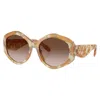 Tory Burch Kira Brown Gradient Geometric Ladies Sunglasses Ty7217u 194913 55 In Brown