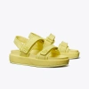 Tory Burch Kira Burch Sandal In Lemon Mist/new Ivory