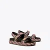 Tory Burch Kira Sandals In Rosa Multi/cocoa
