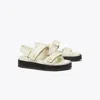 Tory Burch Kira Burch Sandal In White