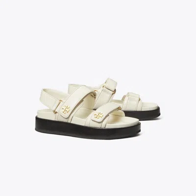 Tory Burch Kira Burch Sandal In White