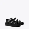 Tory Burch Kira Burch Triple-strap Sandal In Multi