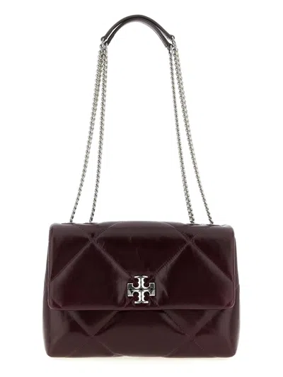 Tory Burch Kira Burgundy Leather Crossbody Bag