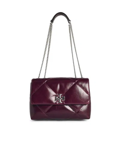 Tory Burch Kira Burgundy Leather Crossbody Bag In Red