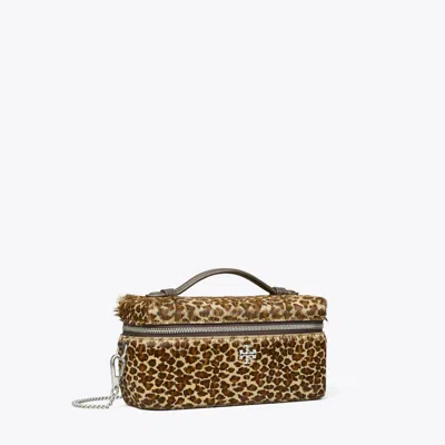 Tory Burch Kira Calf Hair Vanity Case In Multi