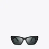 Tory Burch Kira Cat-eye Sunglasses In Black/dark Grey