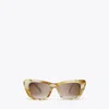 Tory Burch Kira Cat-eye Sunglasses In Honey Tortoise/brown Gradient