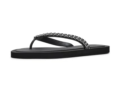 Tory Burch Kira Chain Flip-flops In Black