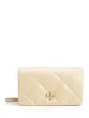 Tory Burch Kira Diamond Quilt Chain Wallet Wallets Beige