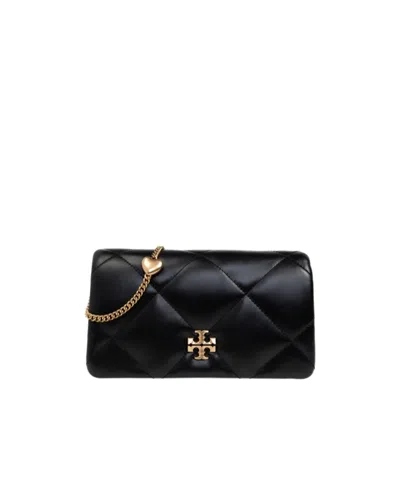 TORY BURCH TORY BURCH KIRA CHARM DIAMOND QUILT CHAIN WALLET