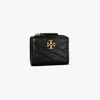 Tory Burch Kira Chevron Bi-fold Wallet In Black