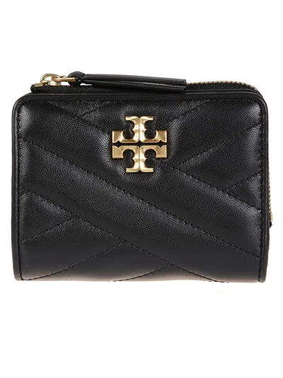 Tory Burch Kira Chevron Bi-fold Wallet In Black