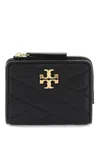 Tory Burch Kira Chevron Bi-fold Wallet In Black (black)