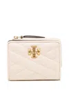 Tory Burch Kira Chevron-quilted Bi-fold Wallet In Neutrals