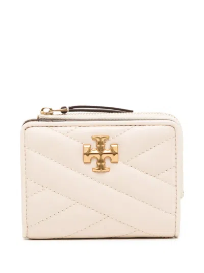 Tory Burch Kira Chevron-quilted Bi-fold Wallet In Neutrals