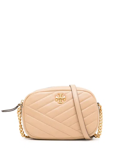 Tory Burch Kira Chevron-stitch Leather Crossbody Bag In Brown