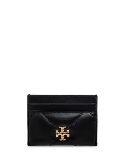 Tory Burch Kira Chevron Card Holder In Black