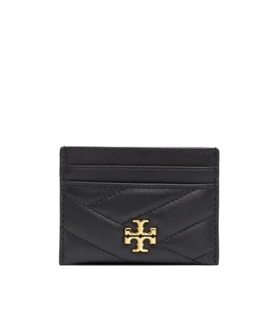 Tory Burch Kira Chevron Card Holder In Black