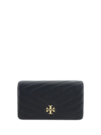 Tory Burch Kira Chevron Chain Wallet In Black