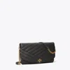 Tory Burch Kira Chevron Clutch In Black