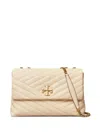 Tory Burch Mini Schultertasche Mit Logo-schild In Neutrals