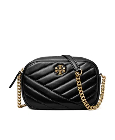 Tory Burch Kira Chevron-quilted Crossbody Bag In Black